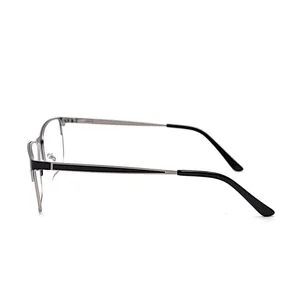 China wenzhou eyeglass frames manufacturer luxury stainless steel metal eyewear optical frame