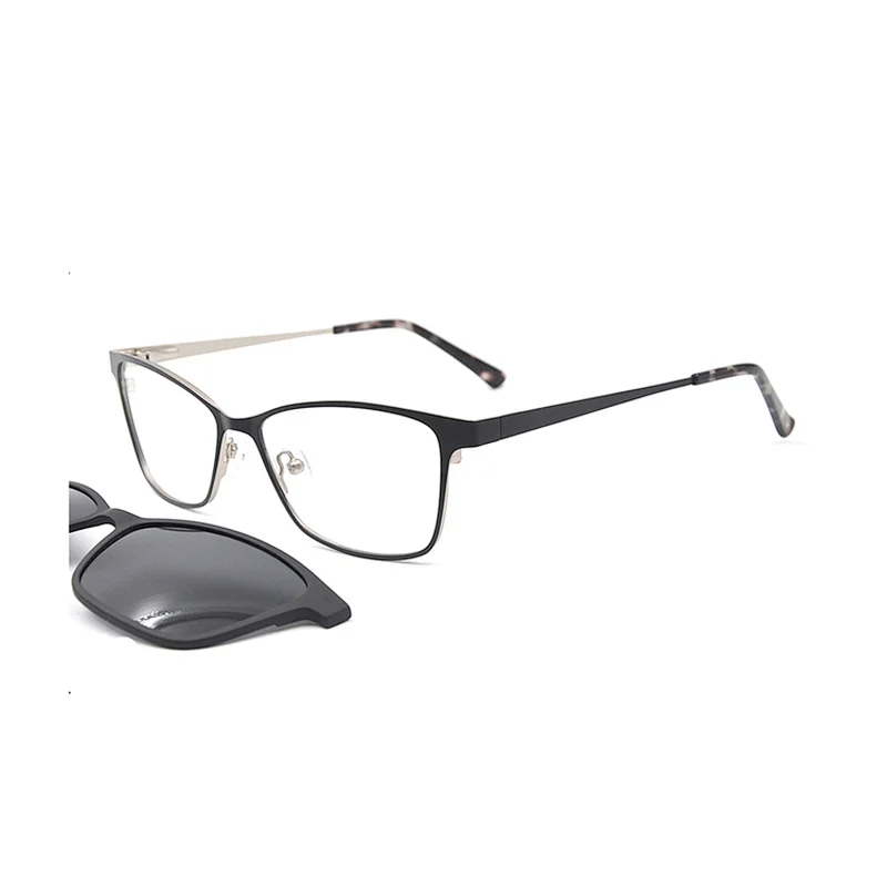 Higo New design fashion clip on sunglasses polarized lens driving sun glasses