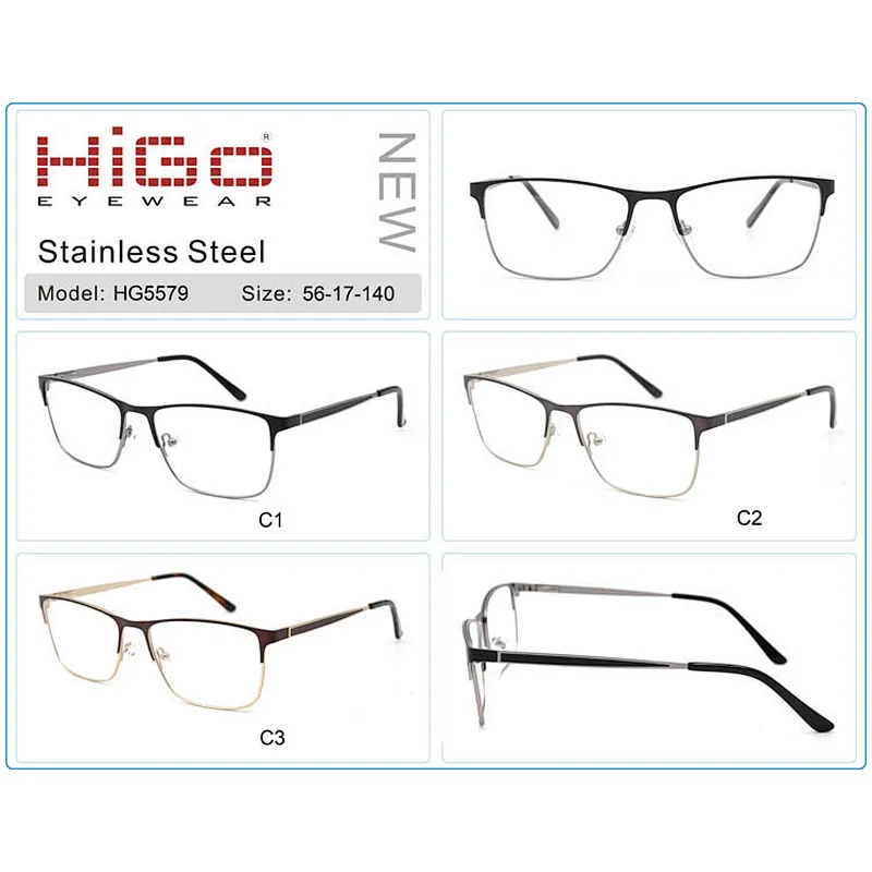 China wenzhou eyeglass frames manufacturer luxury stainless steel metal eyewear optical frame
