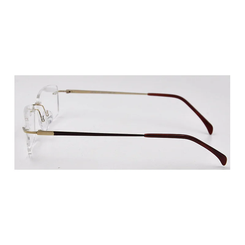French Designer Titanium Eyewear  Clear Lens Optical Frames Rimless Reading Glasses Small Eyeglasses