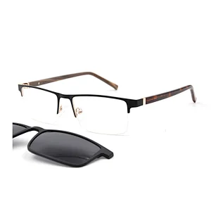 Handmade Classic Magnetic Clip On Glasses Stainless Optical Frames De Gafas Unbreakable Sunglasses