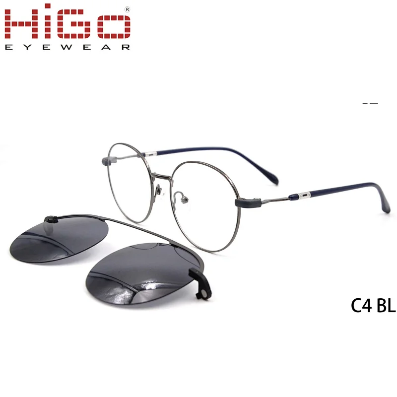 Hot Sale Fashion Retro Magnetic Mirrored Clip On Polarized Women Sunglasses