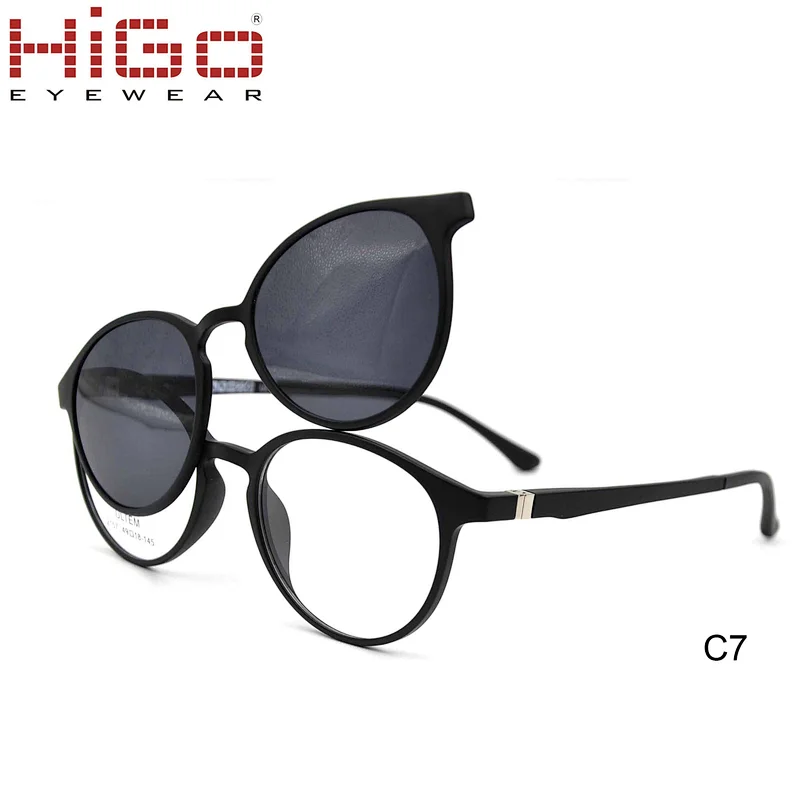 HIGO Ultra-light Polarized Magnetic Ultem Clip On Sunglasses Men Women Eyewear Eyeglass Frames for Sunglasses