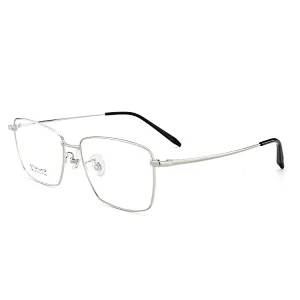 Men's Titanium Branded Full Rim Flexible Eyeglass Frame Optical Eyewear