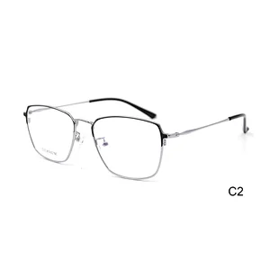 China wholesale low price high quality eyewear titanium optical frame for business man