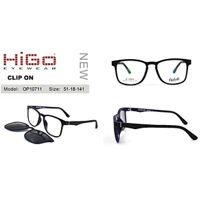 Fashionable ultem optical frame magnetic clip on sunglasses China eyeglass stock