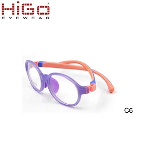 Sweet Color Flexible TR90 Blue Light Kids Eyewear Optical Frame with removeable temple