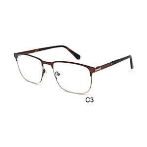 Most Popular CE Unisex Clear lens Metal Square Eyeglasses Frames