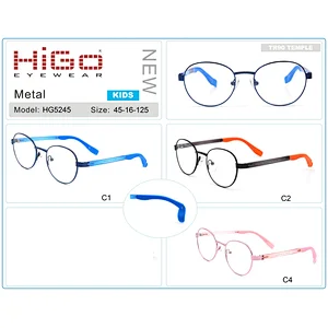 Metal Eyeglasses Kids Glasses Frames Eyewear for Child Wenzhou Prescription Optical