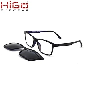China optical frame ready stock new eyeglass hot sale magnetic clip on sunglasses