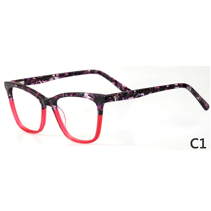 Higo Wholesale Cat Eye Acetate Optical Frame Eyeglasses Designer Glasses for Women