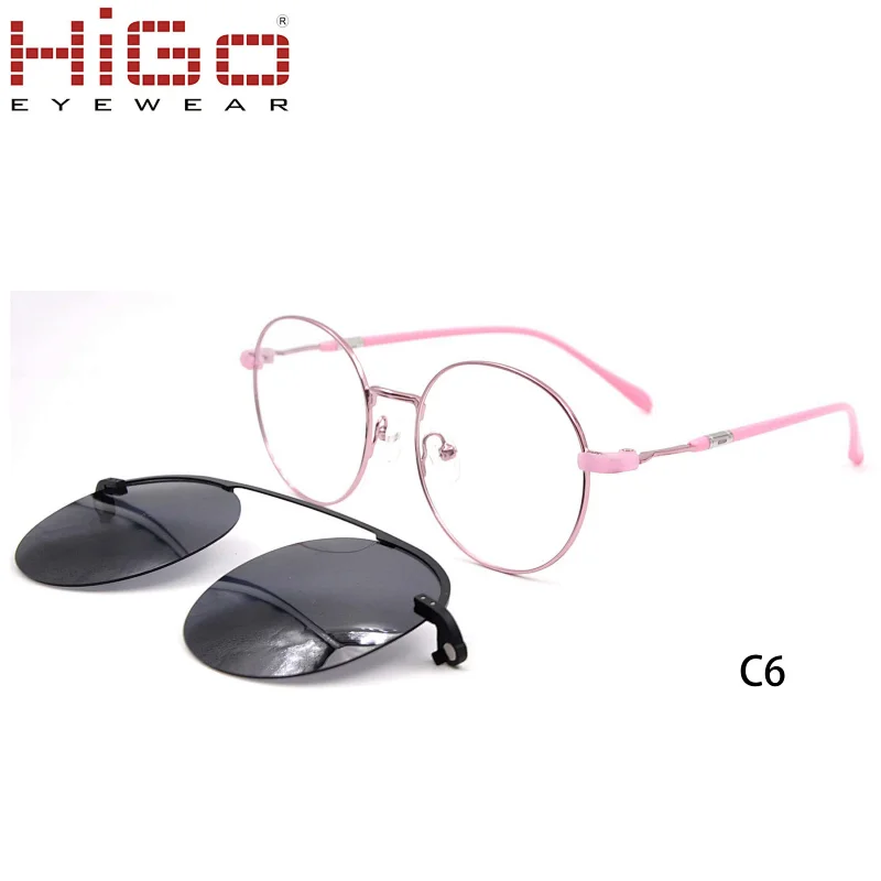 Hot Sale Fashion Retro Magnetic Mirrored Clip On Polarized Women Sunglasses