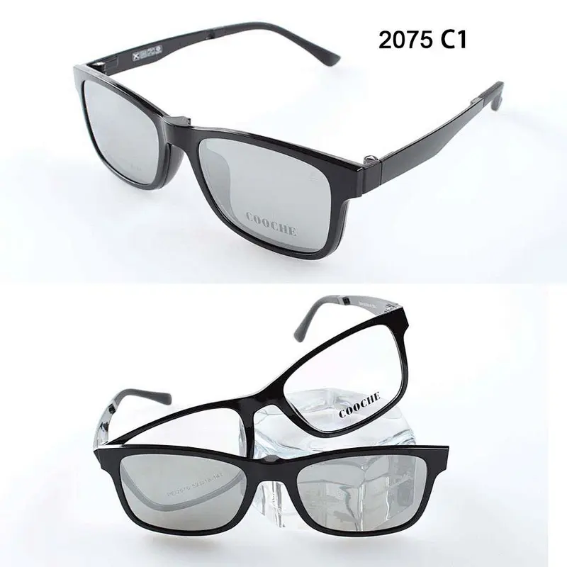 Polarized Magnetic Clip On frames Shade Sunglasses optical magnetic eyeglasses