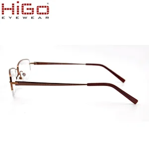 Super Flex Half Rim TITANIUM Glasses Super Flexible Prescription Eyeglass Frames pure titanium optical frame