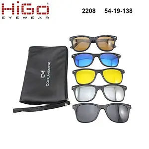 2017 fashionable wholesale china magnetic clip on sunglasses glasses frame