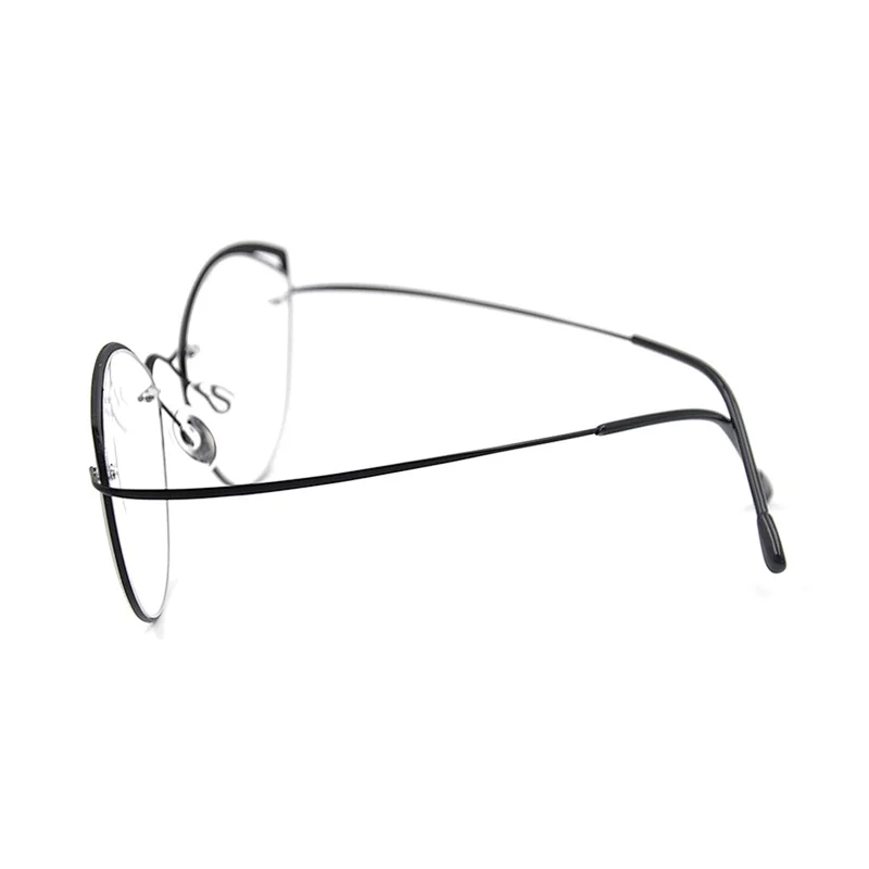 Eye Frames Titanium Glasses Designer Eyeglasses Ultra Light Eyewear for Women