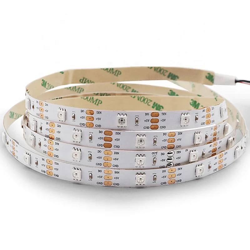 side emitting 12v 144 smd 5050 rgb ws2812 pixel panel led strip light