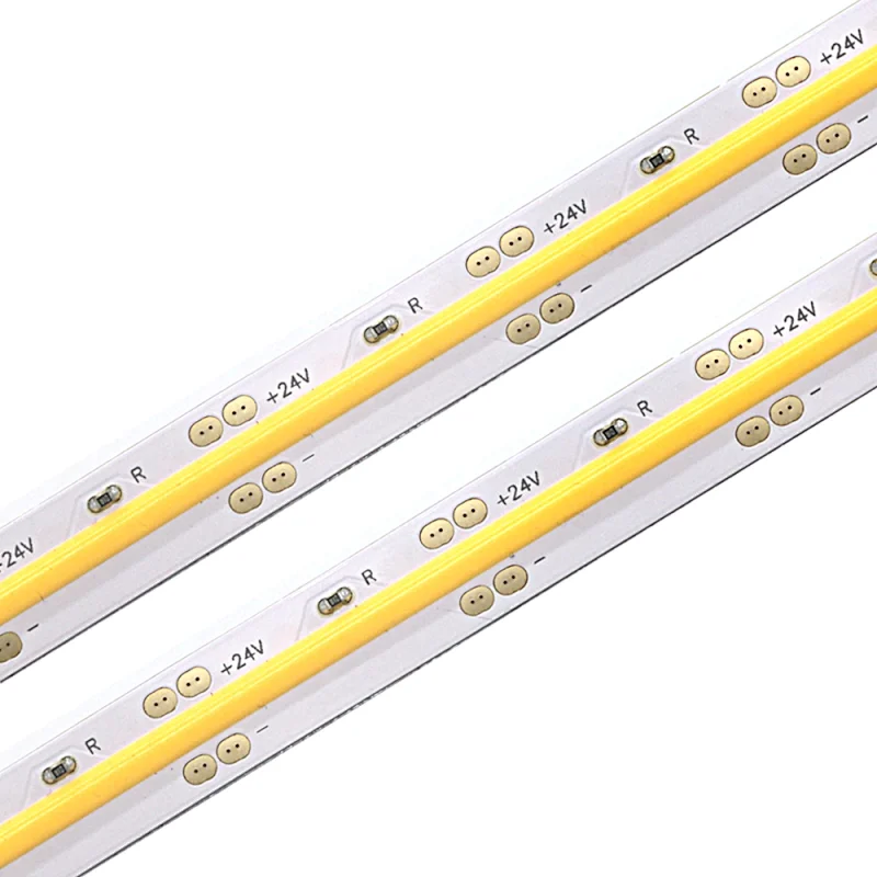 White Warm White Cool White Flex Fob Cob Led Strip Light 24v
