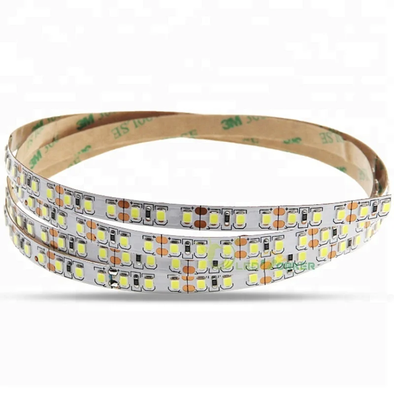 Waterproof IP65 IP68 60d 120Leds 188 240Led M Double Row Lights 12V 24V 10000K 3Mm 7Mm Wide 2835 Smd Led Strip Light Datasheet