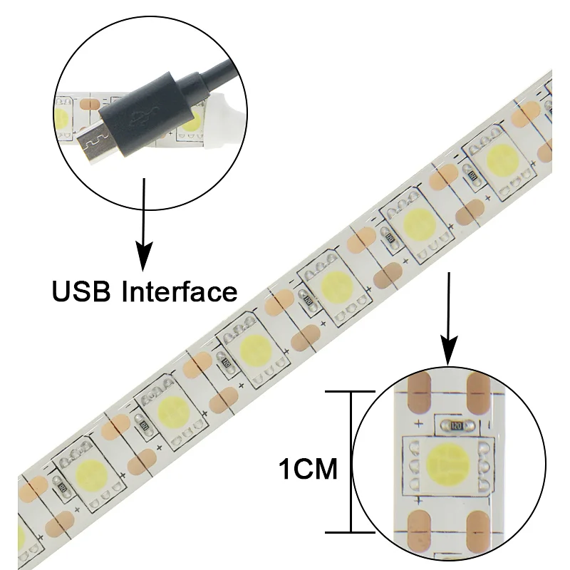 High Brightness Water Proof USB UV SMD5050 Flexible Led Strip Trip Light