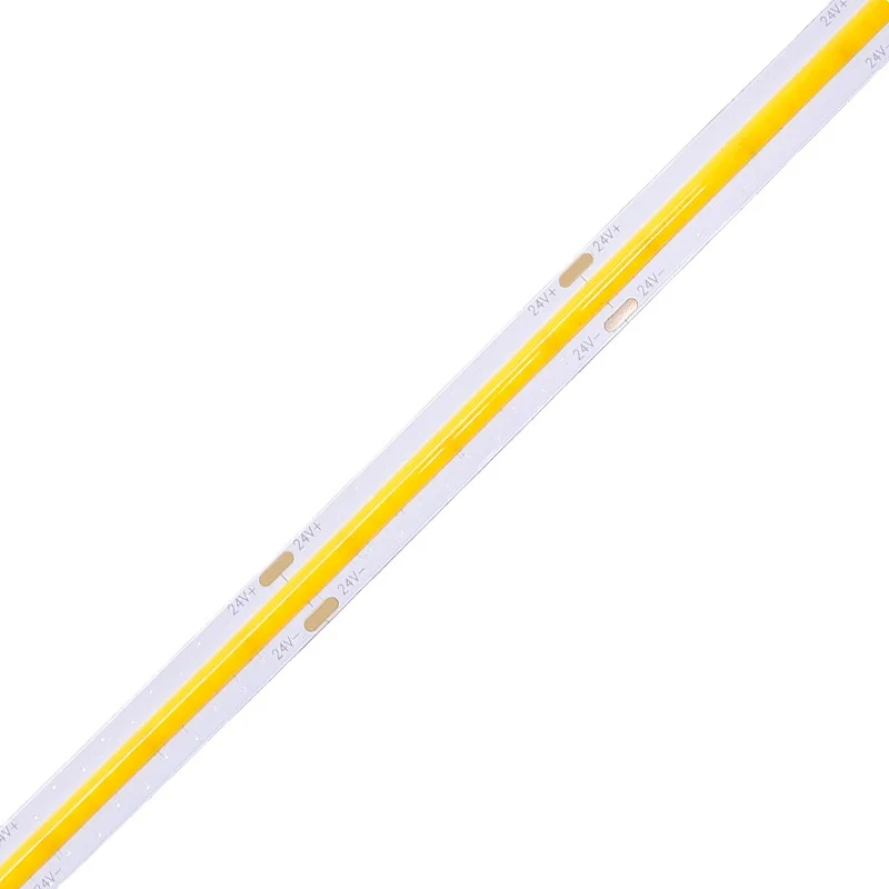 Factory sale CRI 90 504leds 12V 24V 3000K ip65 waterproof Cob led strip 8mm 10mm Flexible led cob strip