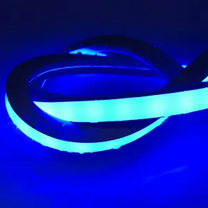 Blue Led Neon Flexible Strip 12v 24v Custom Rgb Color Silicon Flexible Neon Sign Light For Outdoor Logo