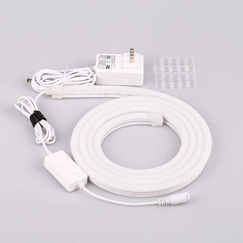 IP68 Dc12v Cuttable 5m Set Pvc Silicone Rgb Custom Led Neon Light For Landscape Building Decor