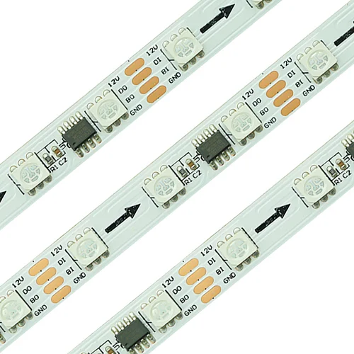 50 meter addressable ws2811 led strip with ic chip high density dream colour led strip lights