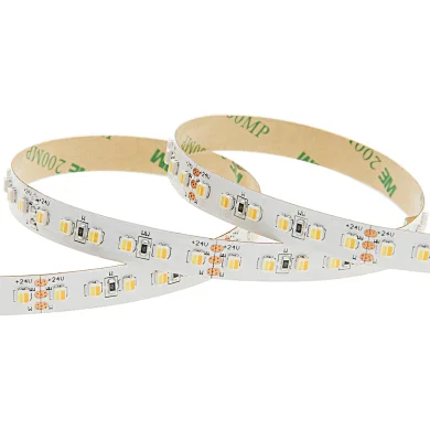12v 24v 2200k 2500k 3000k 7000k 2835led bright warm and pure cool white ribbon smd 3528 3527 dual white led strip