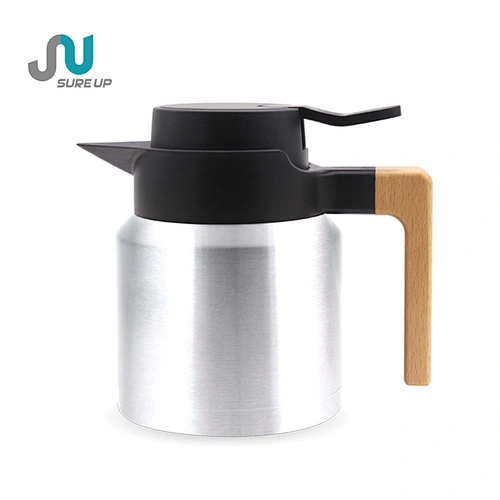 Double wall stainless steel coffee pot