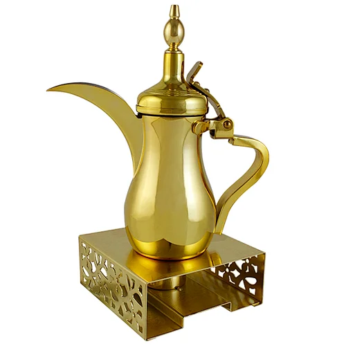 stainless steel arabic dallah with base