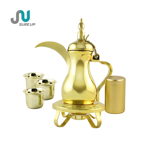 stainless steel arabic dallah with base