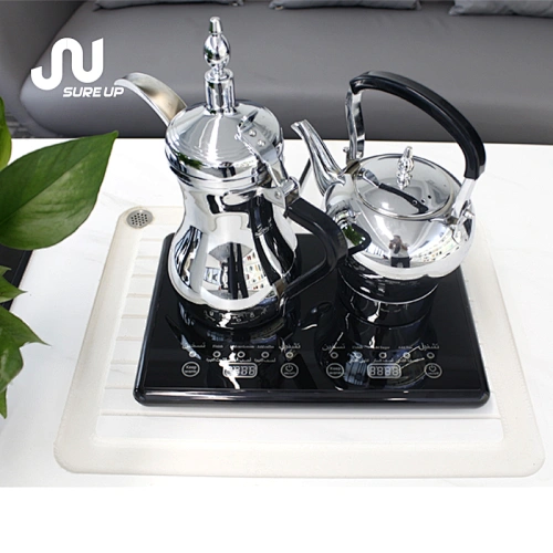 set of electric stainless steel dallah