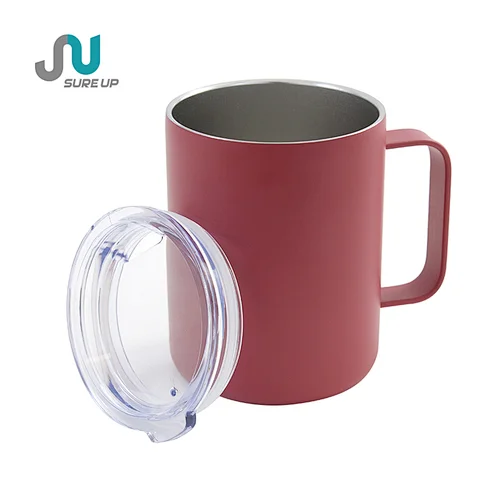 stainless steel thermos mug with lid