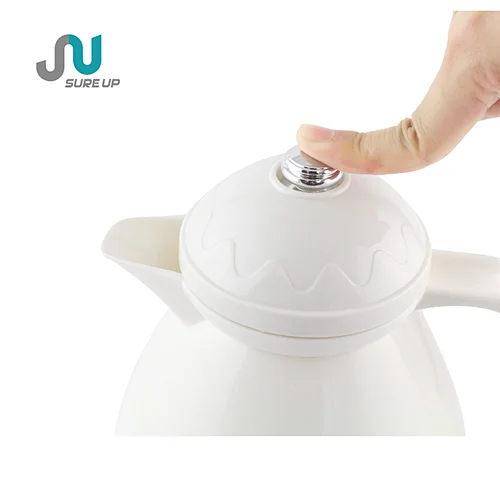 press type lid of glass inner vacuum jug