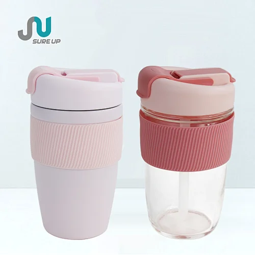 stainless steel thermos mug with lid