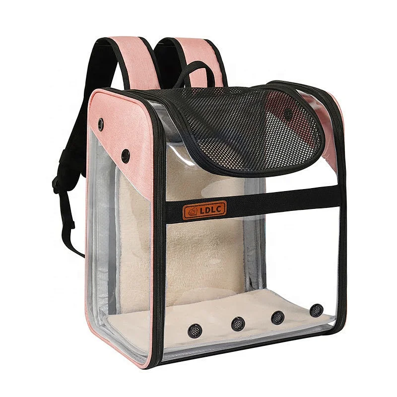 HQP-CB08 HongQiang Pet Suppiles Travel Carrier Backpack Convenient Breathable Shoulder Dog Cat Bag