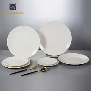factory Microwave Oven Safety porcelain round white dessert ceramic cake plate