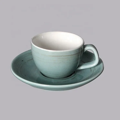 wholesale restaurant hotel porcelain ceramic cups and saucer for coffee and espresso