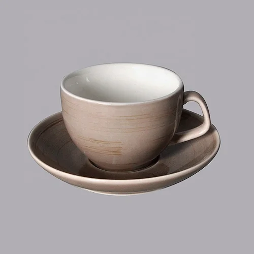 P&T Royal Ware wholesale personalized hotel round ceramic porcelain coffee tea cup and saucer