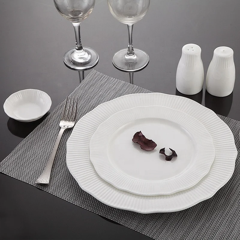 P&T LongDom Ware A grade quality Banquet tableware Bone China dinnerware Hotel Porcelain dinner set
