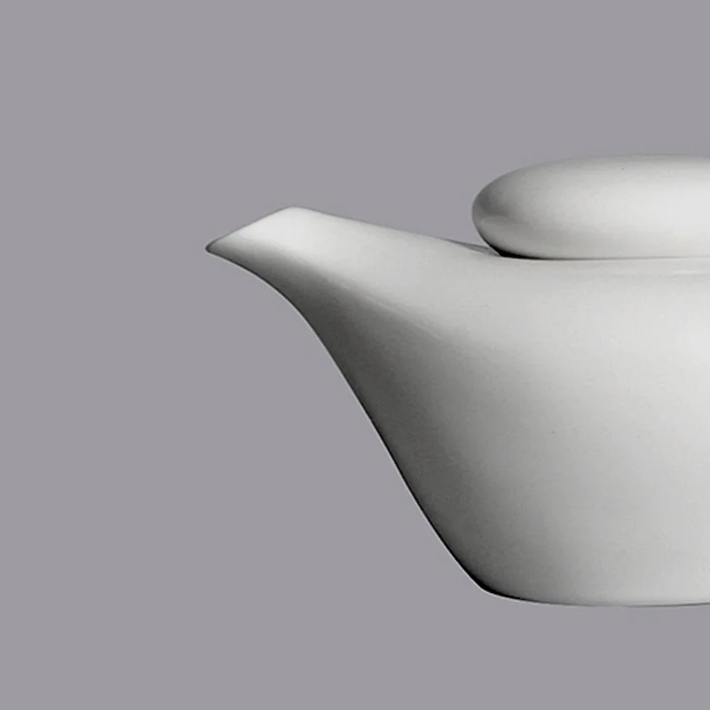 P&T Royal Ware wholesale white porcelain tea pot set ceramic restaurant tea pots