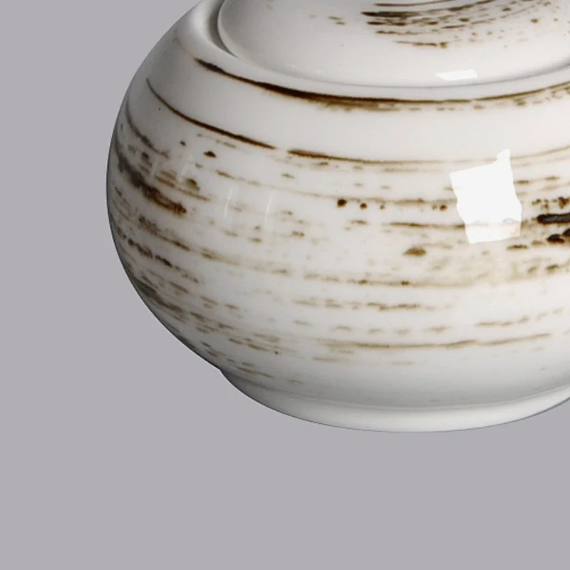 wholesale custom crockery porcelain ceramics sugar pot with lid