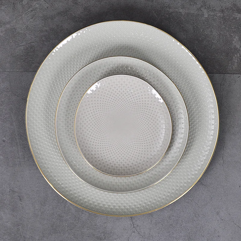 Factory wholesale hotel royal dinner set dinnerware bone china plates,fine bone China dinner plate