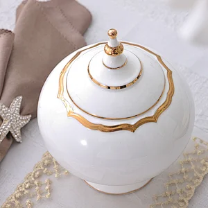 luxury european style high-grade gold rim bone china tableware sets dinnerware