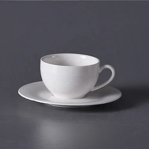 P&T Royal Ware wholesale white mini small ceramic  porcelain france ethiopian arabic coffee cups