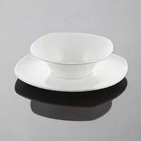 New Design water ripple ceramic bone china bowl deep cereal white porcelain serving bowls