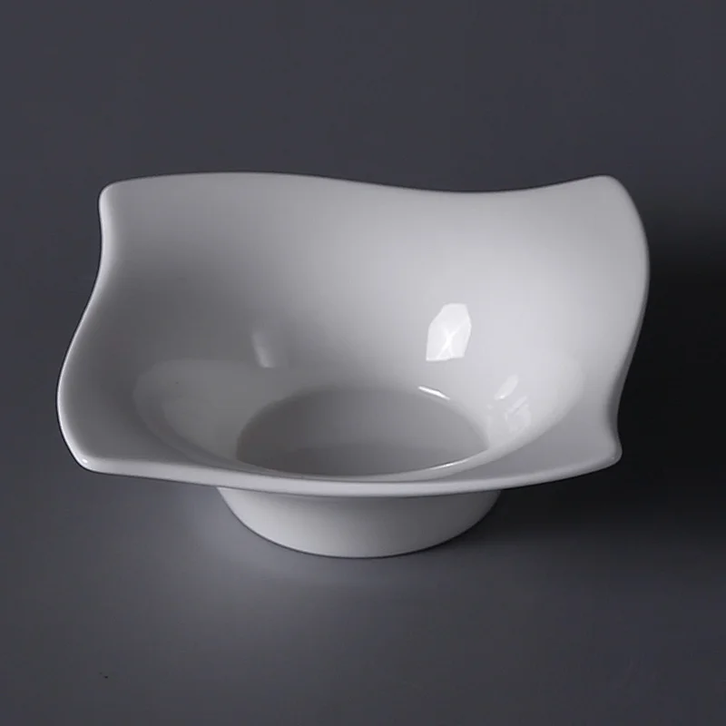 PITO White Ceramic Bone China 5 Inch Bowl for Restaurant