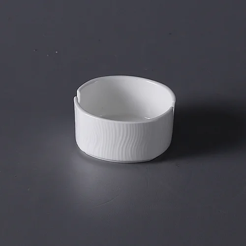 Factory Wholesale Cheap Ceramic White bone China ceramic round shape Ashtray