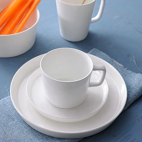 wholesale restaurant hotel white ceramic coffee mug bone china mug